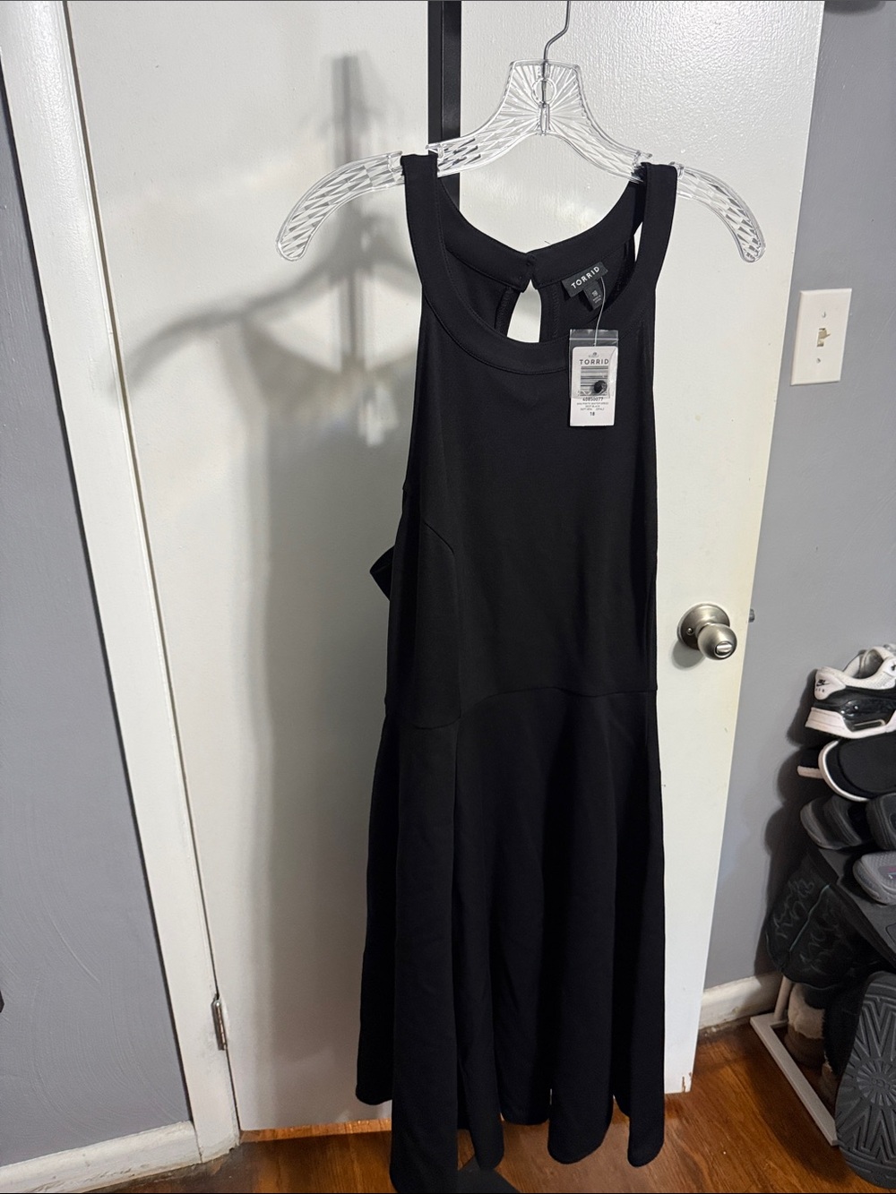 Torrid Elegant Black Sleeveless Skater Dress